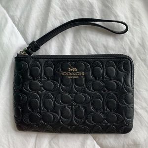 Black Coach wristlet